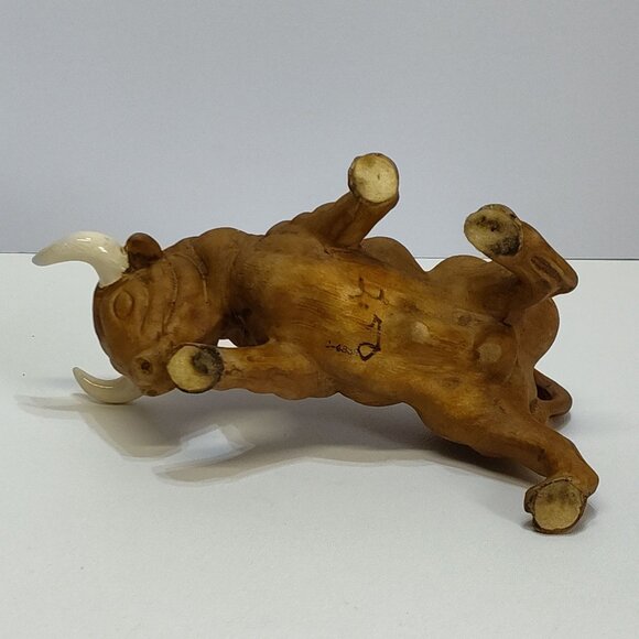 Napcoware Ceramic Bull Planter Sculpture MidCentury Modern C-4889 No Chips Dirty - Picture 9 of 13